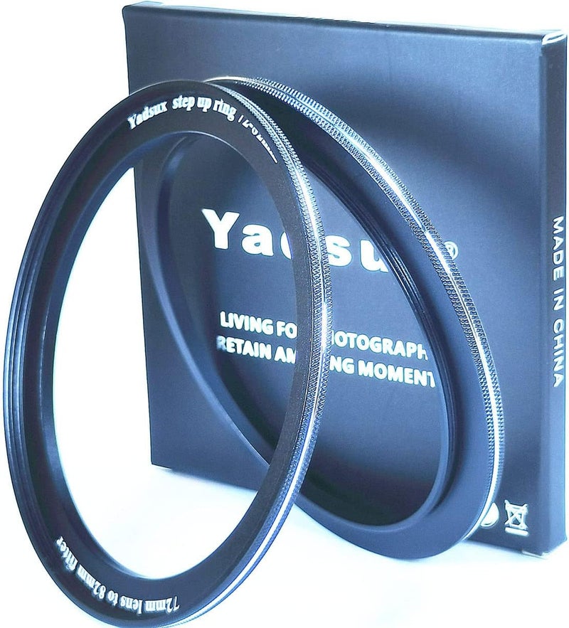 Yadsux 52mm to 55mm Step Up Ring Filter Adapter 72 Size Models - Image 2